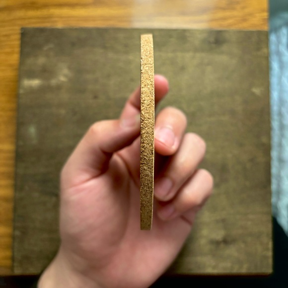 One Punch Man Laser Engraved Cork Coaster - Picture 5 of 5